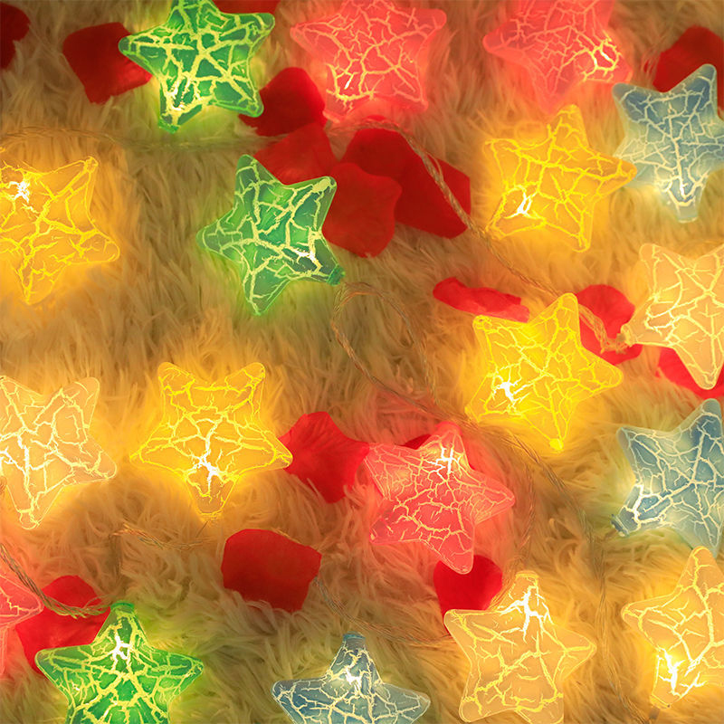 3M 20LED USB Night Lights Color Stars Holiday Atmosphere Christmas Wedding Party