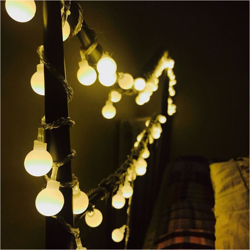 6M 40LED USB Battery Powered LED Ball String Light for Xmas Garland Party Wedding